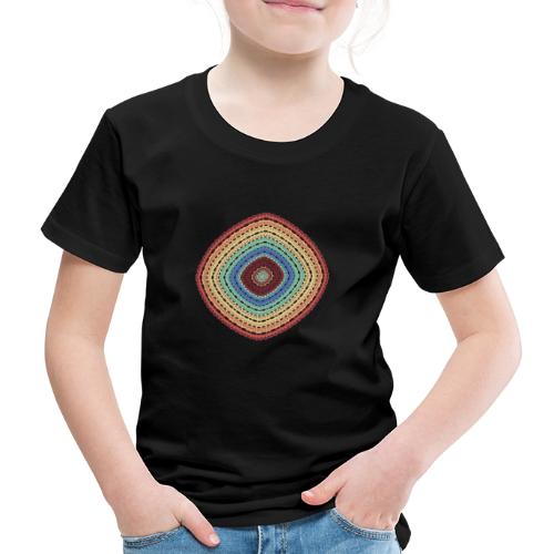 Glücksquadrat in sommerlichen Farben - Kinder Premium T-Shirt