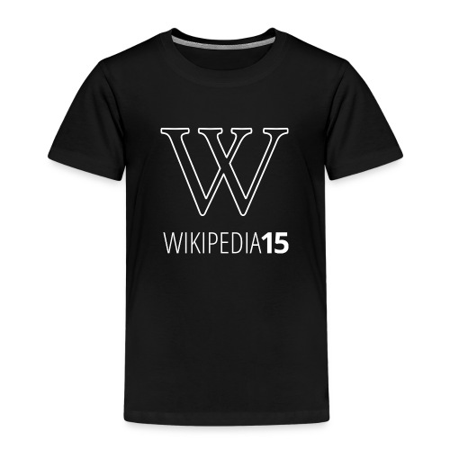 W, rak, svart - Premium-T-shirt barn