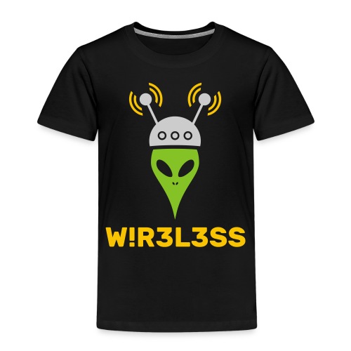 Trådløs alien - Børne premium T-shirt