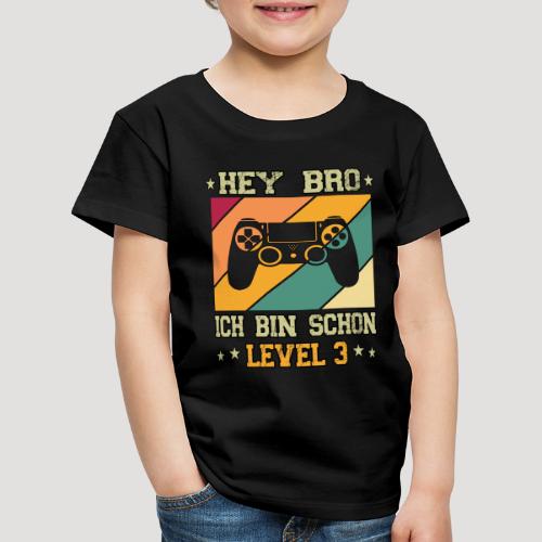 Gamer Geburtstag 3 Jahre Junge ich bin Level 3 - Kinder Premium T-Shirt
