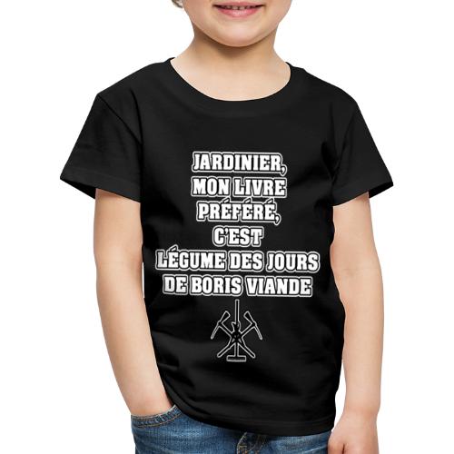 JARDINIER, MON LIVRE PRÉFÉRÉ C'EST LÉGUME DES - T-shirt Premium Enfant