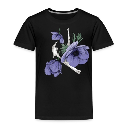 Flowers and bones - Kinderen Premium T-shirt