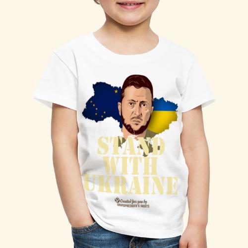 Ukraine Alaska Stand with Ukraine - Kinder Premium T-Shirt