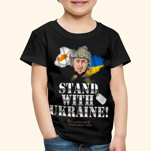 Ukraine Zypern Fahnen Wolodymyr Selenskyj - Kinder Premium T-Shirt