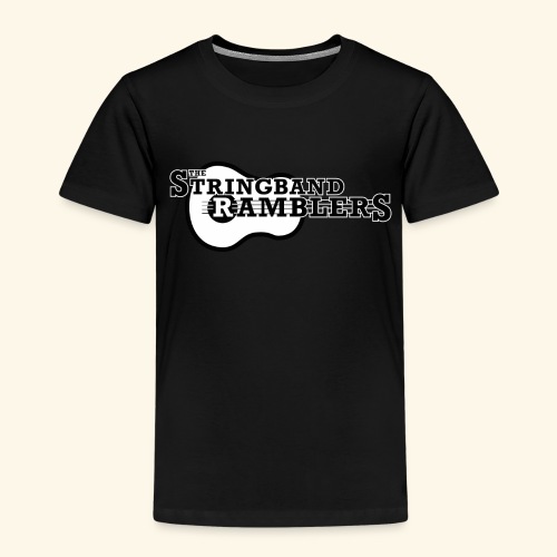 The Stringband RamblersLogo Black White - Kinder Premium T-Shirt