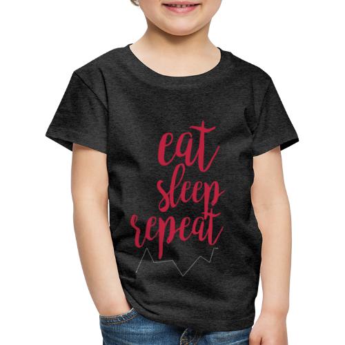 eat sleep repeat - Camiseta premium niño