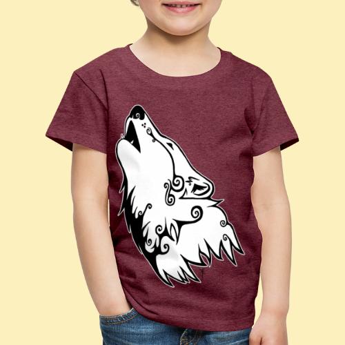 Le Loup de Neved (version contour blanc) - T-shirt Premium Enfant