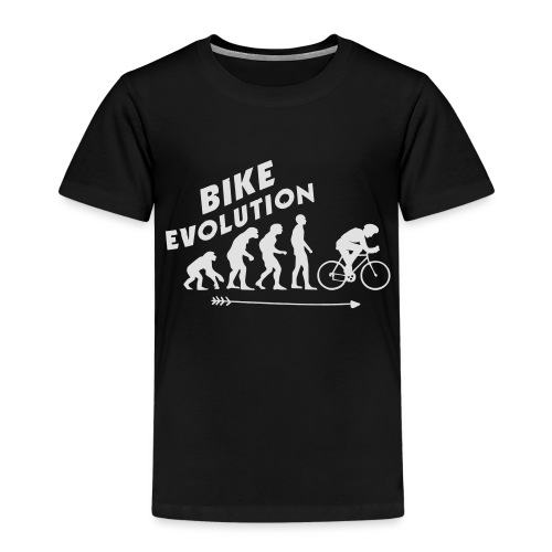 Bike Evolution (WHITE) - Kinder Premium T-Shirt