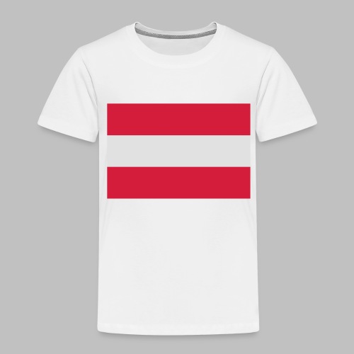 Österreichische Flagge, Vektor 2-farbig - Kinder Premium T-Shirt