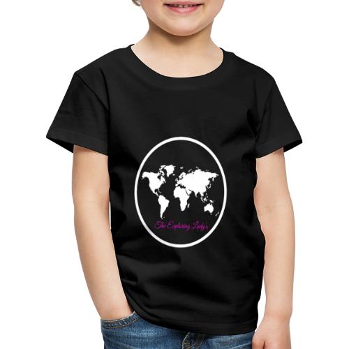 The Exploring Lady's (wit) - Kinderen Premium T-shirt