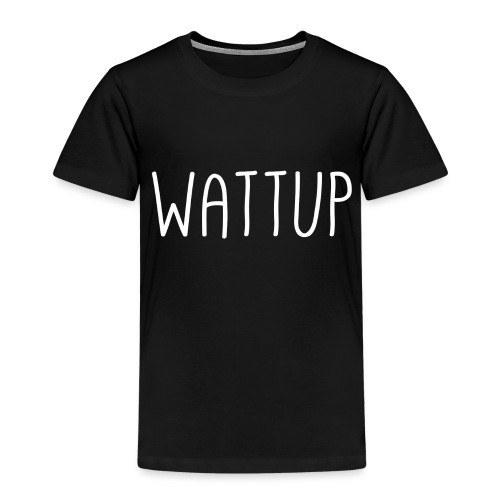 wattup2 png - Kinderen Premium T-shirt
