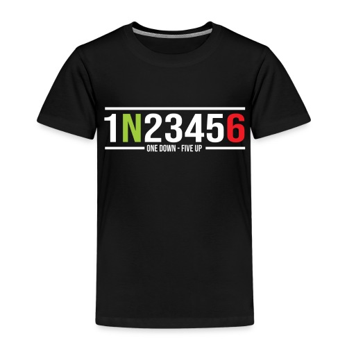Motorrad Gänge 1N23456 One Down-Five Up - Kinder Premium T-Shirt
