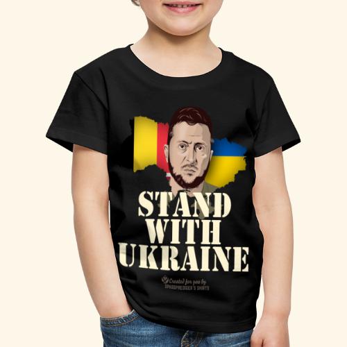 Ukraine Belgien Stand with Ukraine - Kinder Premium T-Shirt