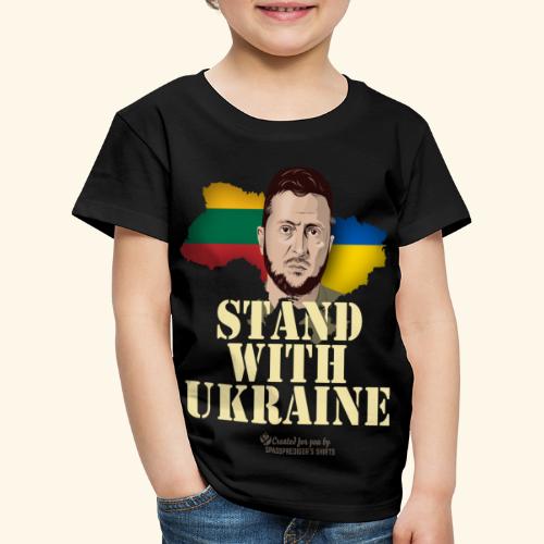 Selenskyj T-Shirt Litauen Solidarität mit Ukraine - Kinder Premium T-Shirt