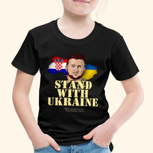 Croatia Stand with Ukraine - Kinder Premium T-Shirt
