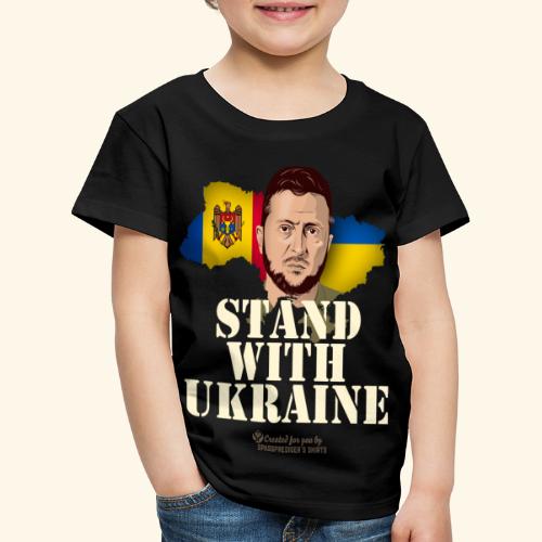Ukraine Selenskyj T-Shirt Moldawien - Kinder Premium T-Shirt