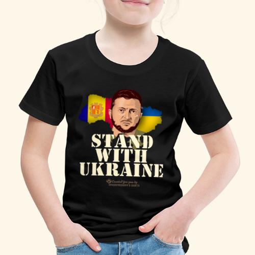 Ukraine Andorra - Kinder Premium T-Shirt
