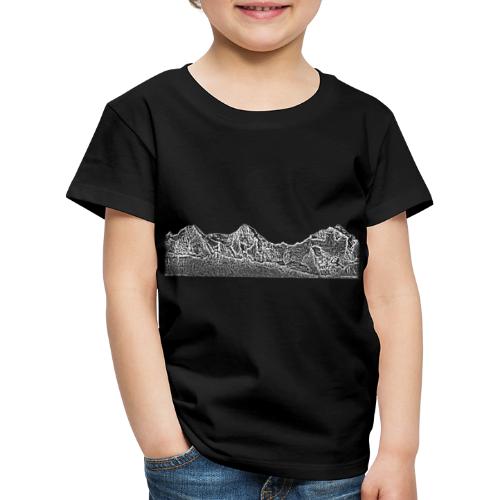 Eiger Mönch und Jungfrau - Panorama weiss - Kinder Premium T-Shirt