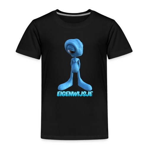 blauwe eigenwijze alien - Kinderen Premium T-shirt