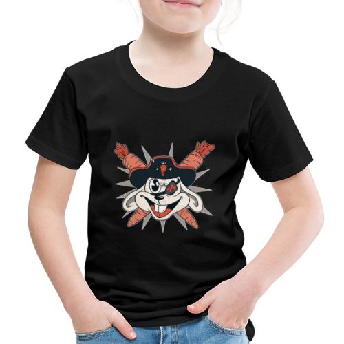 Piratenkaninchen Kapitän Möhrenklau - Kinder Premium T-Shirt