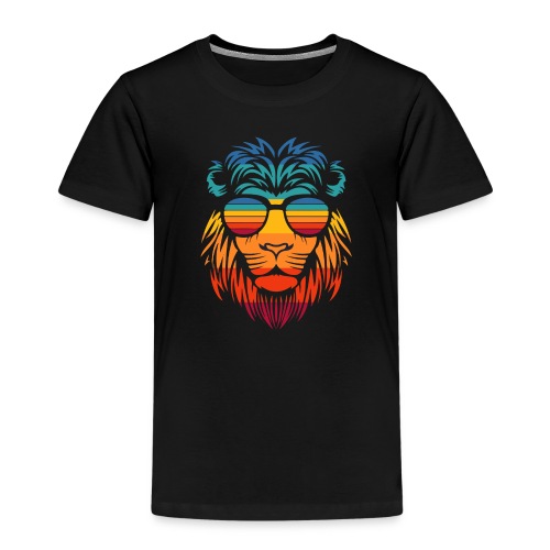 Retro Lion - Kinderen Premium T-shirt