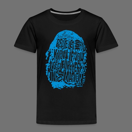 DNA Fingerprint (blu) - Maglietta Premium per bambini