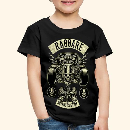 Raggare Hot Rod Custom Car Skull Dragster Vintage - Kinder Premium T-Shirt