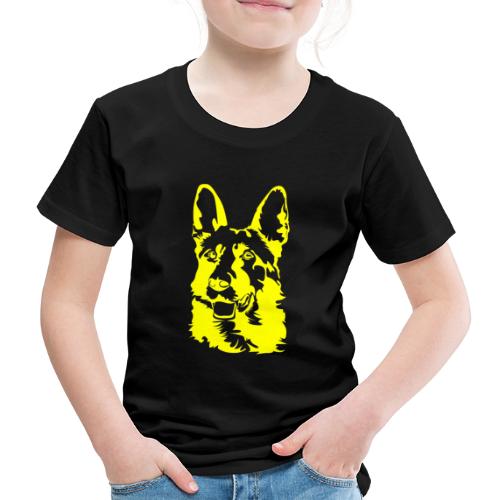 German Shepherd Design Yellow Color ✅ T-Shirt - Camiseta premium niño
