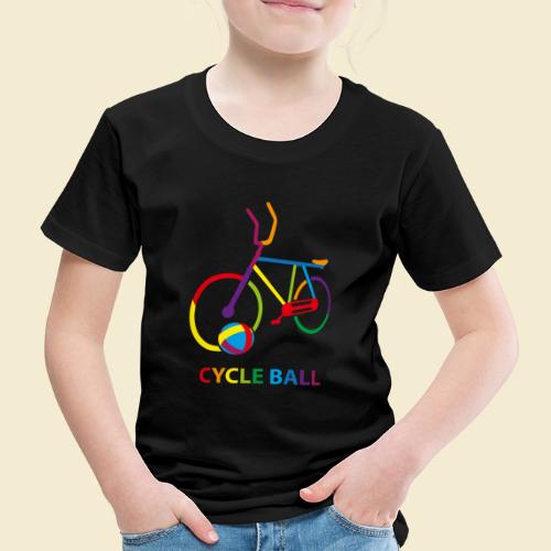 Radball | Cycle Ball Rainbow - Kinder Premium T-Shirt