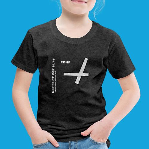 Flugplatz EDHF Design mit Namen und Koordinaten - Kinder Premium T-Shirt