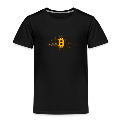 Bitcoin Krypto Design - Kinder Premium T-Shirt