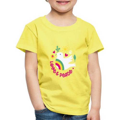 Love and Peace / clear - Kinder Premium T-Shirt