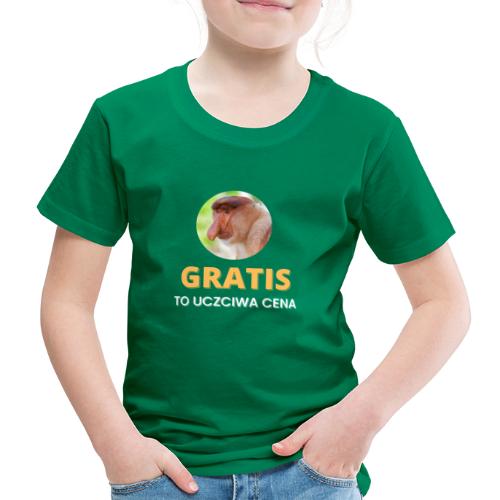 GRATIS to uczciwa cena | Biały - Koszulka dziecięca Premium
