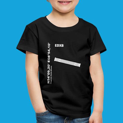 Flugplatz EDXB Design mit Namen und Koordinaten - Kinder Premium T-Shirt