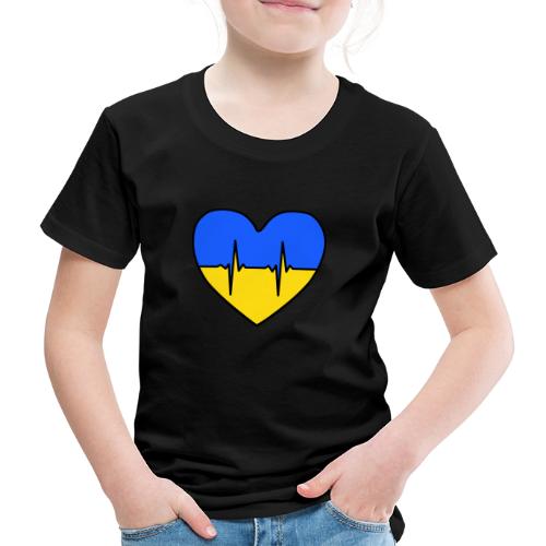 Ukraine Herz - Kinder Premium T-Shirt