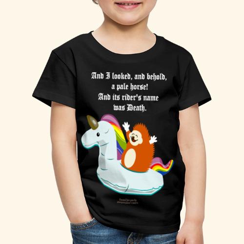 Geek T Shirt Igel, Einhorn & Johannes-Offenbarung - Kinder Premium T-Shirt