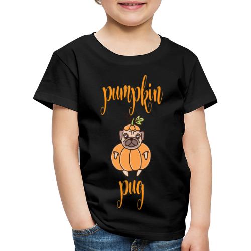 Pumpkin Pug - Kinder Premium T-Shirt