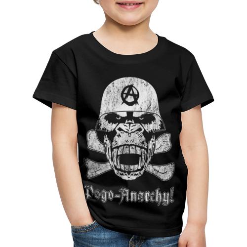 Gorilla-Skull Stahlhelm Pogo-Anarchy - Kinder Premium T-Shirt