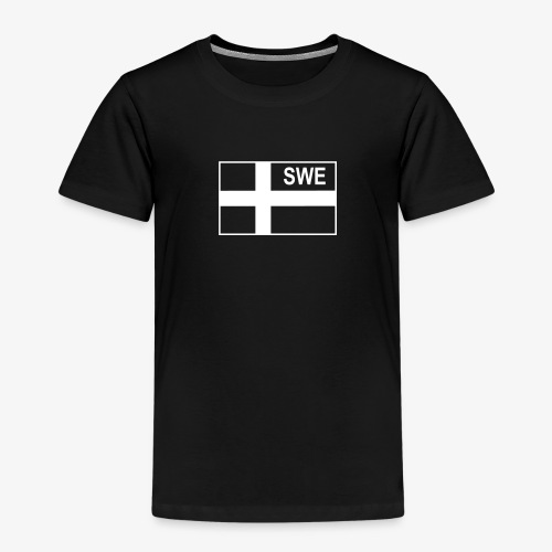 Svensk taktisk flagga (Negativ) - Sverige - Premium-T-shirt barn