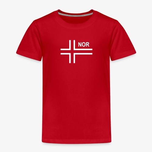 Norsk taktisk flagga Norge - NOR (negativ) - Premium-T-shirt barn