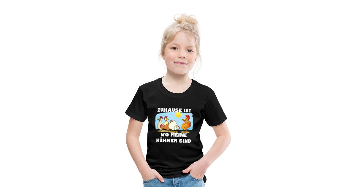 Neu Zuhause Ist Wo Meine Hühner Sind Unisex Premium Gift T-Shirt 