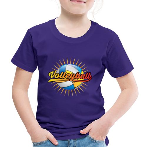 Volleyball Sonne Logo cooler Sport Geschenke - Kinder Premium T-Shirt