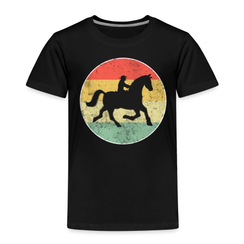 Pferd Reiten Reiter Retro Reitsport - Kinder Premium T-Shirt