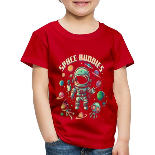 Space Buddies - Planeten, Astronaut und Aliens - Kinder Premium T-Shirt