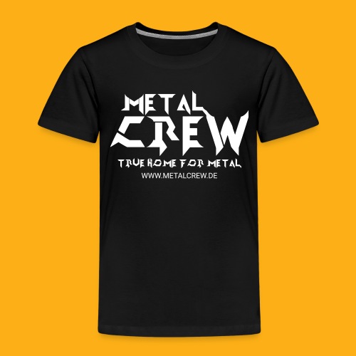 MetalCrew Logo White DE - Kinder Premium T-Shirt