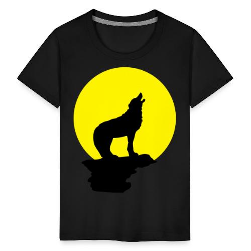 alone wolf / 2 colors - Kinder Premium T-Shirt