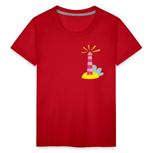 Rosaroter Leuchtturm - Kinder Premium T-Shirt