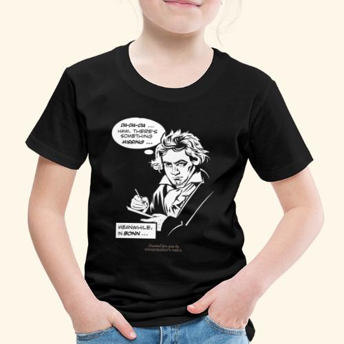 Beethoven mit Sprechblase beim Komponieren - Kinder Premium T-Shirt