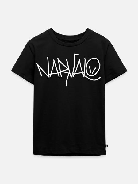 Narvalo weiß - Kinder Premium Bio T-Shirt - Schwarz