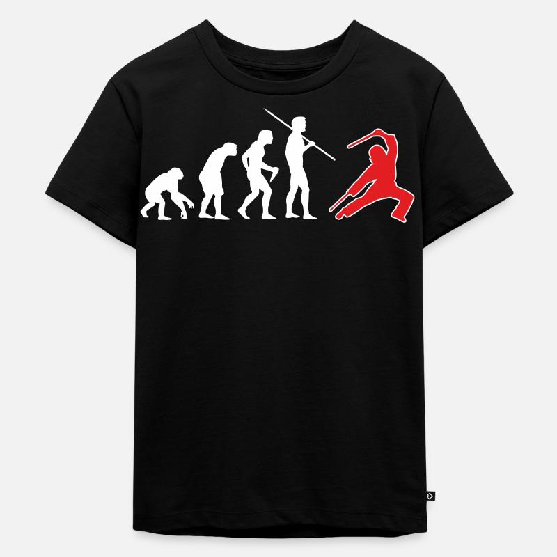 Escrima Evolution 4 - Kinder Premium Bio T-Shirt - Schwarz